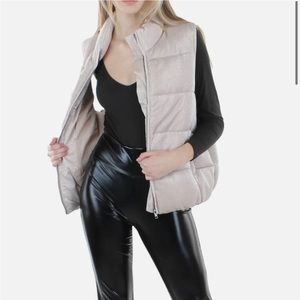 BB Dakota by Steve Madden - Womens Metallic Winter Outerwear Vest
